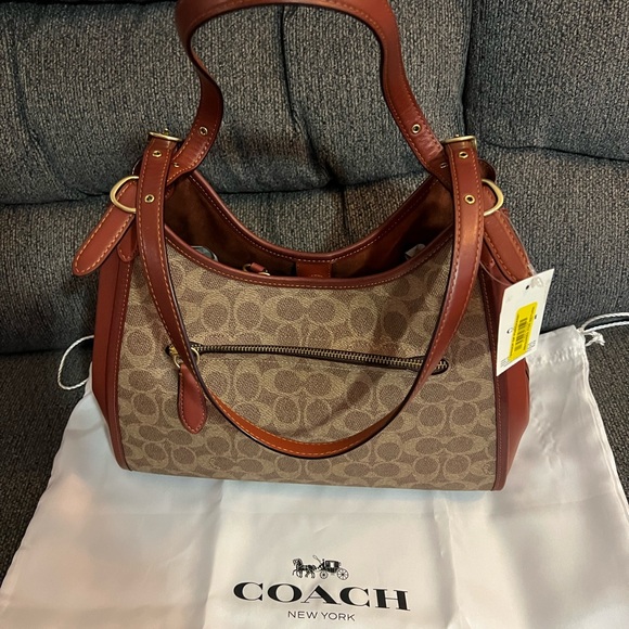 Coach Lori Signature Shoulder Bag, SUEDE INSIDE,FROM THE BOUTIQUE NOT THE OUTLET - Picture 2 of 6